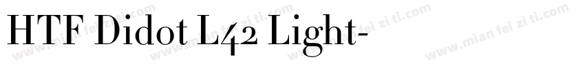 HTF Didot L42 Light字体转换